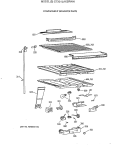 COMPARTMENT SEPARATOR PARTS Diagram and Parts List for CTX21LAXERWH  Hotpoint Refrigerator