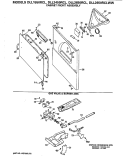 CABINET FRONT ASSEMBLY Diagram and Parts List for DLL2650RCLWW  Hotpoint Dryer
