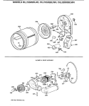BLOWER & DRIVE ASSEMBLY Diagram and Parts List for DLL1550SBLAD  Hotpoint Dryer