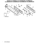 Section Diagram and Parts List for DLL3880SBLWW  Hotpoint Dryer