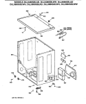 Section Diagram and Parts List for DLL3880SBLWW  Hotpoint Dryer