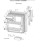 FRESH FOOD DOOR Diagram and Parts List for CTH18EAXBRWH  Hotpoint Refrigerator