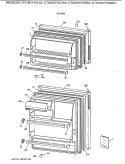 DOORS Diagram and Parts List for CTX16CYYCRAD  Hotpoint Refrigerator