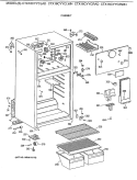 CABINET Diagram and Parts List for CTX16CYYCRAD  Hotpoint Refrigerator