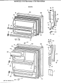 DOORS Diagram and Parts List for CTX17BAYCRAD  Hotpoint Refrigerator