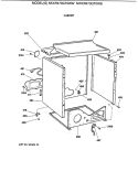 CABINET Diagram and Parts List for NKXR473GT0WW  Hotpoint Dryer