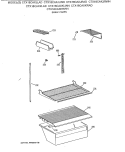 SHELF PARTS Diagram and Parts List for CTX18CAXJRWH  Hotpoint Refrigerator