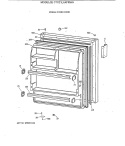 FRESH FOOD DOOR Diagram and Parts List for CTX21LAXFRWH  Hotpoint Refrigerator