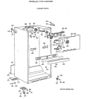 CABINET PARTS Diagram and Parts List for CTX21LAXFRWH  Hotpoint Refrigerator