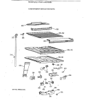 COMPARTMENT SEPARATOR PARTS Diagram and Parts List for CTX21LAXFRWH  Hotpoint Refrigerator