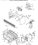 Section Diagram and Parts List for RVM125J02  Hotpoint Microwave