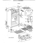 Part Location Diagram of WR38X2194 GE HANDLE Vegetable PAN