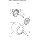 DRUM Diagram and Parts List for NKXR473ET2WW  Hotpoint Dryer