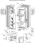 Part Location Diagram of WR17X3711 GE NAMEPLATE RECESS Assembly White