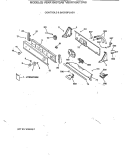 CONTROLS & BACKSPLASH Diagram and Parts List for VBXR1060T2WB  Hotpoint Washer