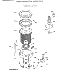 TUB, BASKET & AGITATOR Diagram and Parts List for VJSR2070T2AB  Hotpoint Washer