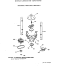SUSPENSION, PUMP & DRIVE COMPONENTS Diagram and Parts List for VJSR2070T2AB  Hotpoint Washer