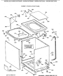 CABINET, COVER & FRONT PANEL Diagram and Parts List for VWXR4100T2AB  Hotpoint Washer