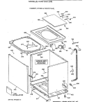 CABINET, COVER & FRONT PANEL Diagram and Parts List for VVXR1040T2WB  Hotpoint Washer