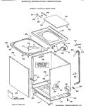 CABINET, COVER & FRONT PANEL Diagram and Parts List for VBXR2070T3AB  Hotpoint Washer