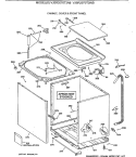 CABINET, COVER & FRONT PANEL Diagram and Parts List for VJSR2070T3AB  Hotpoint Washer