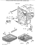 BODY PARTS Diagram and Parts List for HDA300Y-70BA  Hotpoint Dishwasher