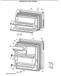Section Diagram and Parts List for CTX18LYXDRWH  Hotpoint Refrigerator