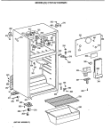 Section Diagram and Parts List for CTX18LYXDRWH  Hotpoint Refrigerator