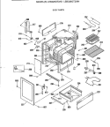 BODY PARTS Diagram and Parts List for LEB326GT2AD  General Electric Range