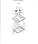 COOKTOP Diagram and Parts List for LEB327GT2WW  General Electric Range