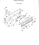 CONTROL PANEL Diagram and Parts List for LEB327GT2WW  General Electric Range