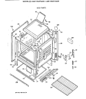 BODY PARTS Diagram and Parts List for LGB116GPV2WH  General Electric Range