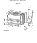 FREEZER DOOR Diagram and Parts List for MTK21GAXERAA  General Electric Refrigerator