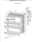 FRESH FOOD DOOR Diagram and Parts List for MTK21GAXERAA  General Electric Refrigerator