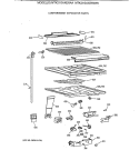 COMPARTMENT SEPARATOR PARTS Diagram and Parts List for MTK21GAXERAA  General Electric Refrigerator