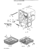 BODY PARTS Diagram and Parts List for PSD200X-68BA  General Electric Dishwasher
