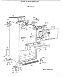 CABINET PARTS Diagram and Parts List for MTG18EAXERWH  General Electric Refrigerator