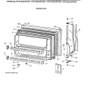FREEZER DOOR Diagram and Parts List for MTX18BAXFRAD  General Electric Refrigerator