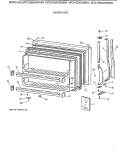 FREEZER DOOR Diagram and Parts List for MTX18EAXGRWH  General Electric Refrigerator