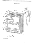 FRESH FOOD DOOR Diagram and Parts List for MTX18EAXGRWH  General Electric Refrigerator