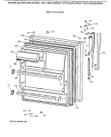 FRESH FOOD DOOR Diagram and Parts List for MTX18BAXHRWH  General Electric Refrigerator