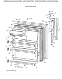 FRESH FOOD DOOR Diagram and Parts List for MTX21BAXCRWH  General Electric Refrigerator