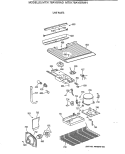 UNIT PARTS Diagram and Parts List for MTX17BAYBRAD  General Electric Refrigerator
