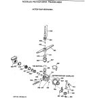 MOTOR - PUMP MECHANISM Diagram and Parts List for PSD200X-66BA  General Electric Dishwasher
