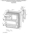 FRESH FOOD DOOR Diagram and Parts List for MTX18BAXJRAD  General Electric Refrigerator