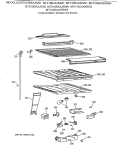 COMPARTMENT SEPARATOR PARTS Diagram and Parts List for MTX18BAXJRAD  General Electric Refrigerator