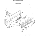 CONTROL PANEL Diagram and Parts List for LEB327GT3WW  General Electric Range