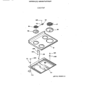 COOKTOP Diagram and Parts List for LEB327GT3WW  General Electric Range