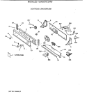 CONTROLS & BACKSPLASH Diagram and Parts List for YJSR2070T2WW  General Electric Washer