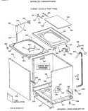 CABINET, COVER & FRONT PANEL Diagram and Parts List for YJSR2070T3WW  General Electric Washer